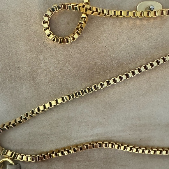 Fragiacomo purse clutch leather suede bag gold tone chain taupe Made in Italy - Picture 3 of 13